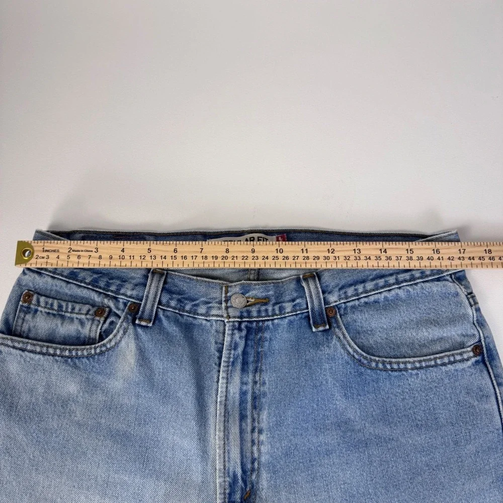Levi's 505 Regular Fit‎ Jeans Men 35x32 (34X30) Light Wash Blue Straight Leg
